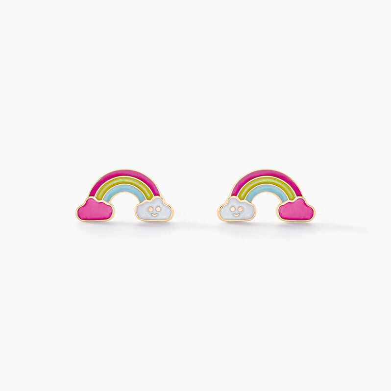 Boucles D'oreilles Puces Arcea Or Jaune - Spannringe Kinder | OROVIVO