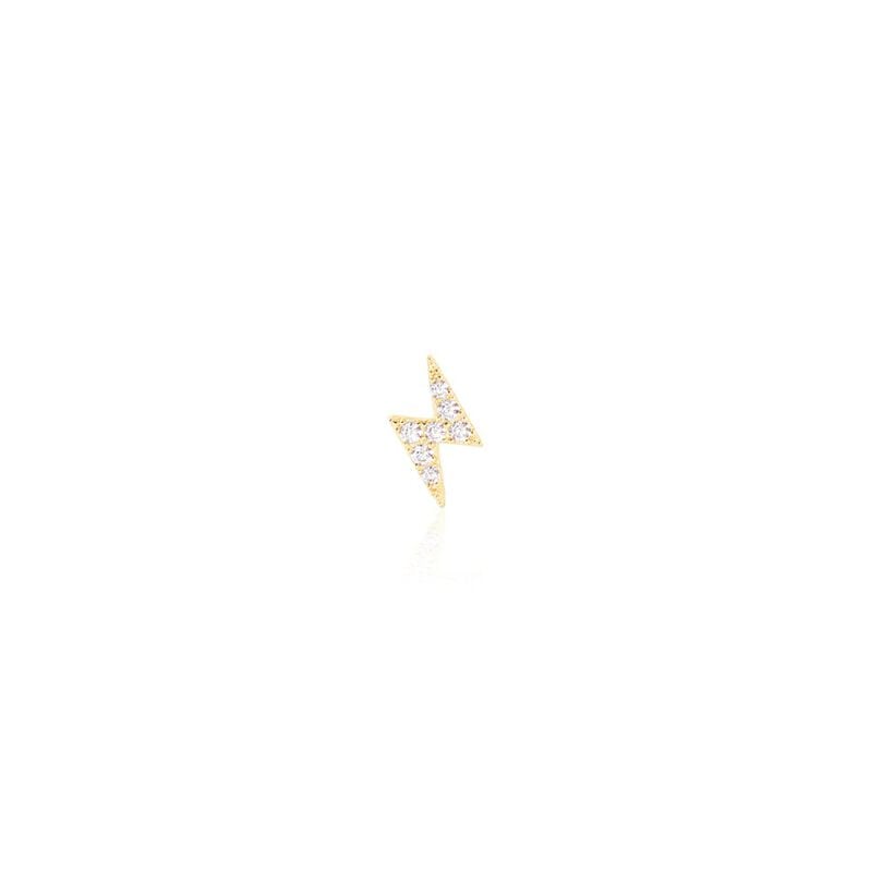 Boucles D'oreilles Puces Jusa Or Jaune Oxyde De Zirconium - Spannringe Damen | OROVIVO