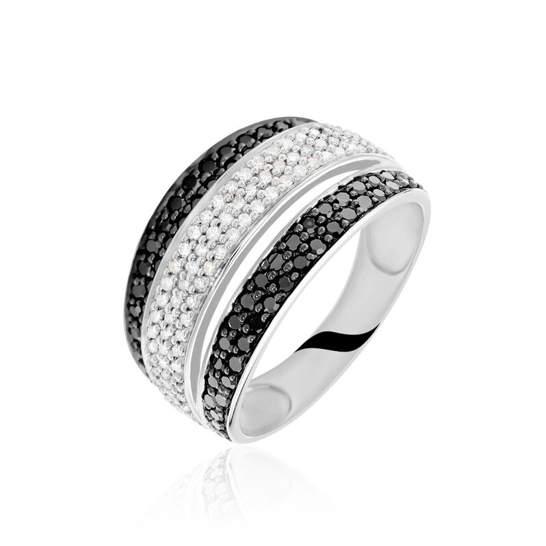 Bague Cihan Or Blanc Diamant - Spannringe Damen | OROVIVO
