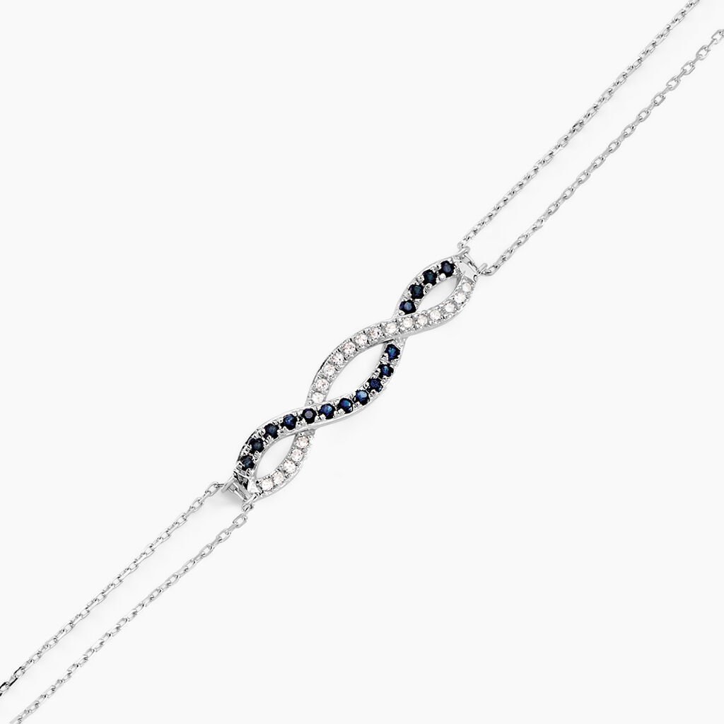 Bracelet Or Weiss Maury Saphirs Diamants - Spannringe Damen | OROVIVO