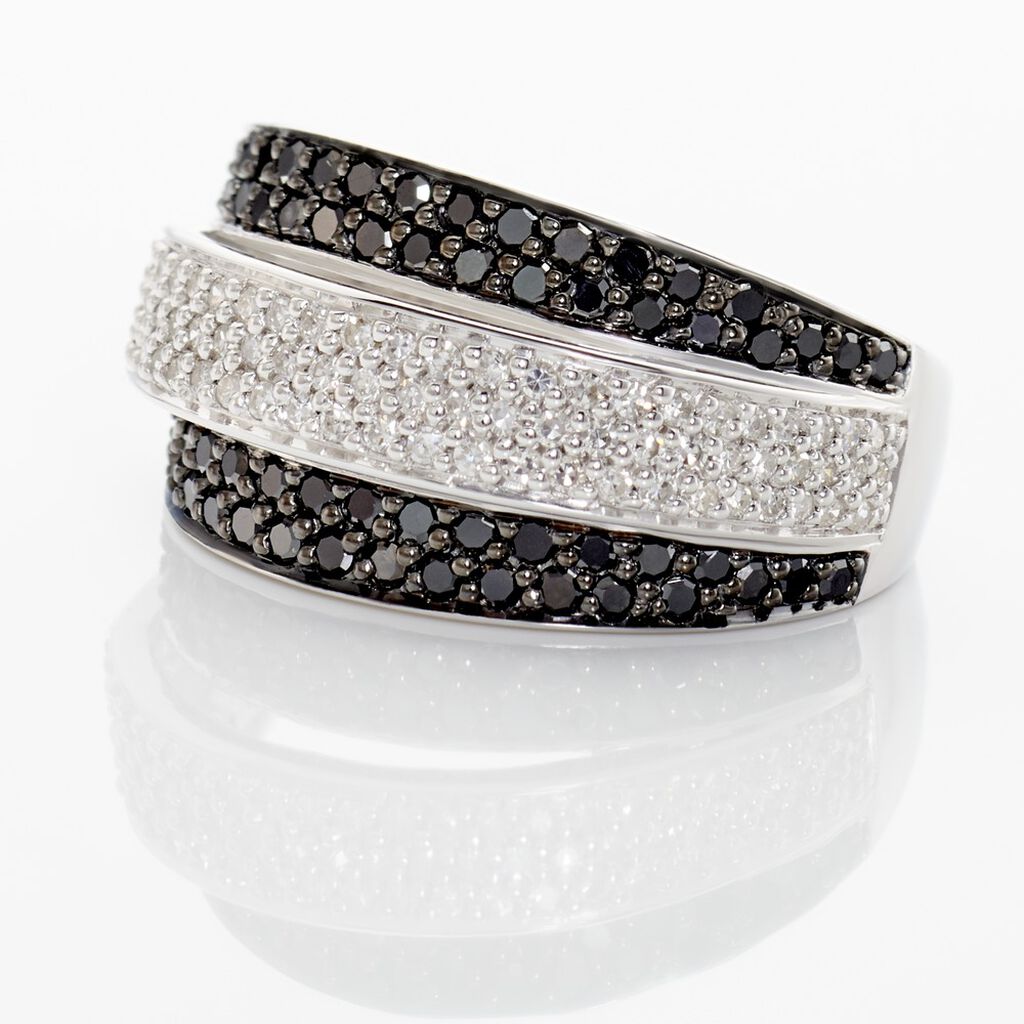 Bague Cihan Or Blanc Diamant - Spannringe Damen | OROVIVO