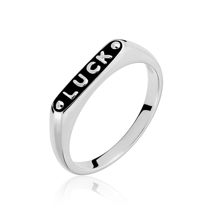 Bague Argent Rhodie Luck - Spannringe Damen | OROVIVO