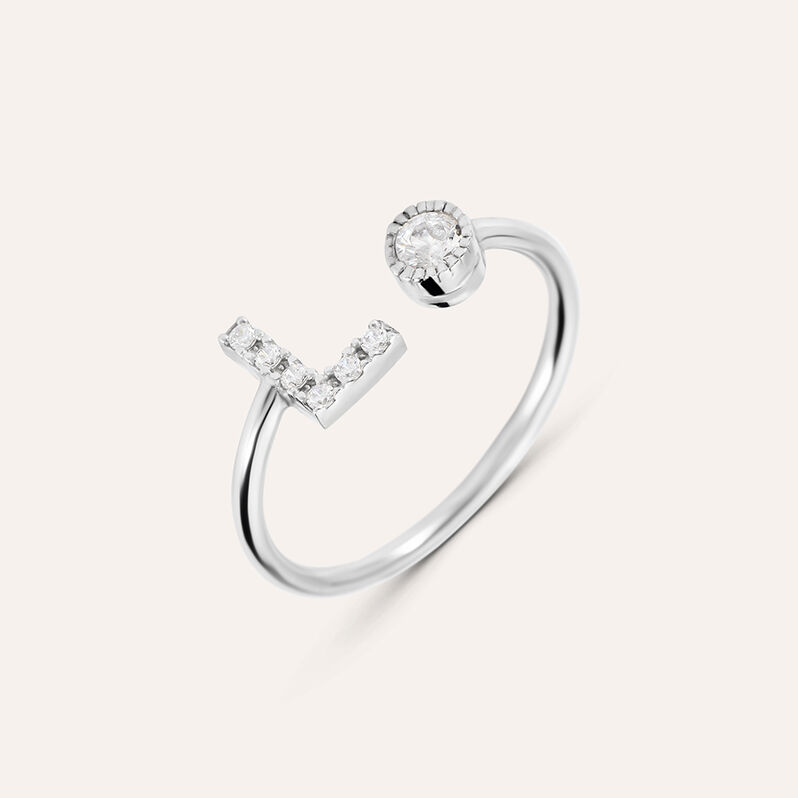 Anello Fantasia Silver Moments Argento Rodiato Cubic Zirconia - Spannringe Damen | OROVIVO