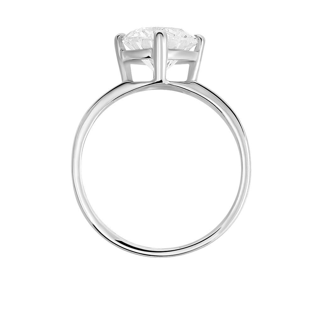 Damen Ring Weißgold 375 Zirkonia Anthyme  - Verlobungsringe Damen | OROVIVO