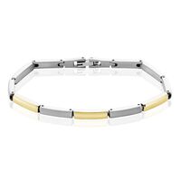 Damen Armband Titan Bicolor Gelb/Silber Ember  4,00mm 