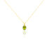 NAGA Damen Collier Gold 375 (9 Karat) Peridot Gr&uuml;n 2,15 ct Oval