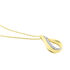 GOCCIE Damen Collier Gold 375 (9 Karat) Diamant Wei&szlig; 0,01 ct B 0,7 mm