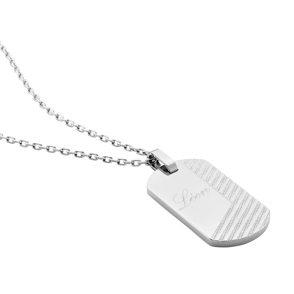 Herren Kette Edelstahl Rechteckig