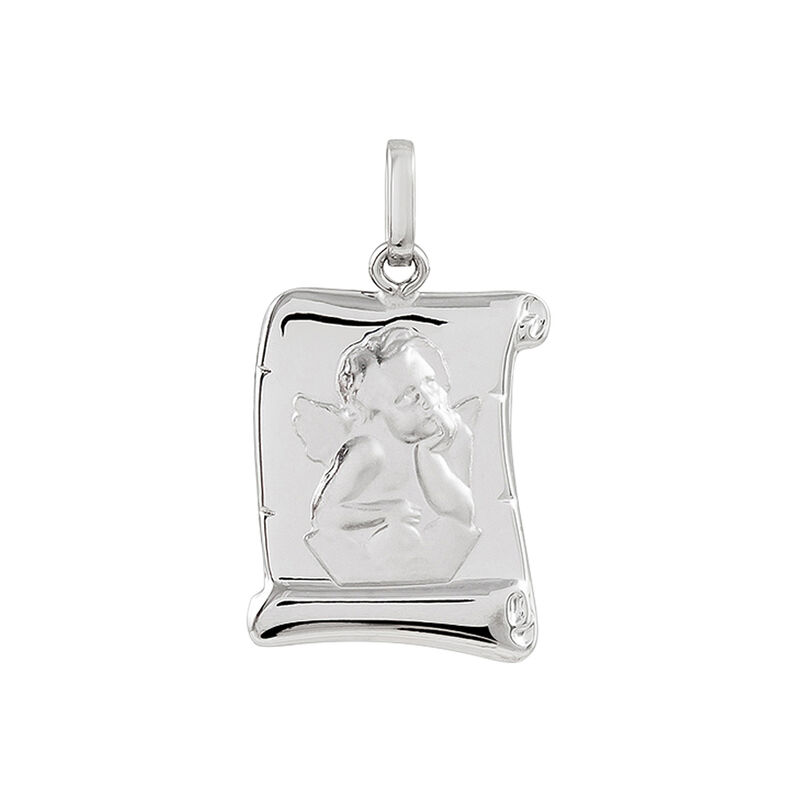 Pendentif Ange Parchemin Or Blanc - Spannringe Kinder | OROVIVO