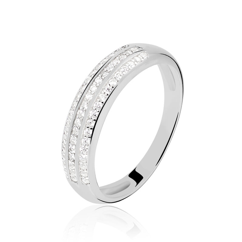 Anello Silver Shine Argento Rodiato Cubic Zirconia - Spannringe Damen | OROVIVO