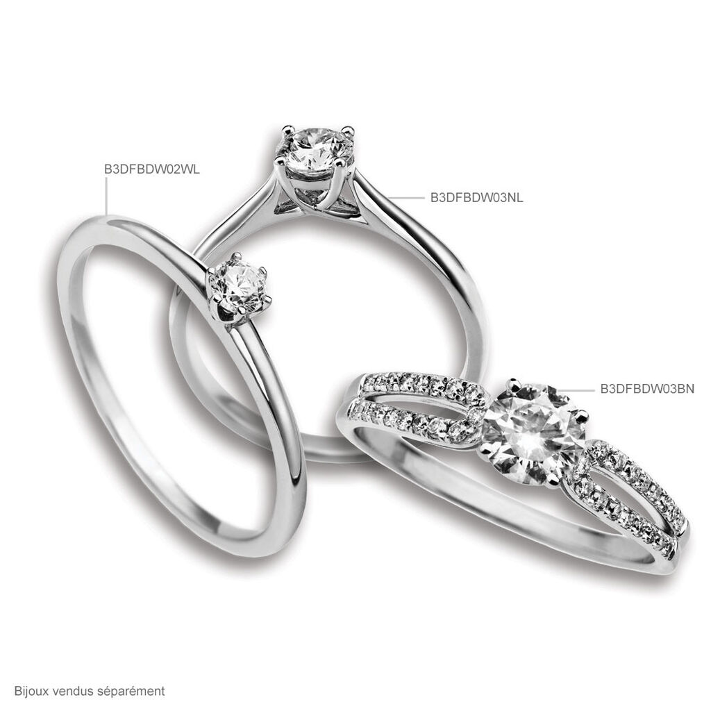 Bague Solitaire Katalina Or Rose Diamant - Spannringe Damen | OROVIVO