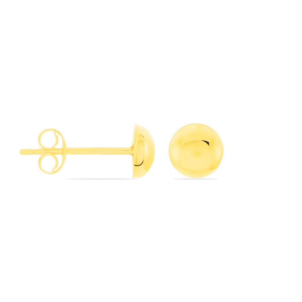 FIDELIA BOULE HAL Damen Ohrstecker Gold 375 (9 Karat) Ball