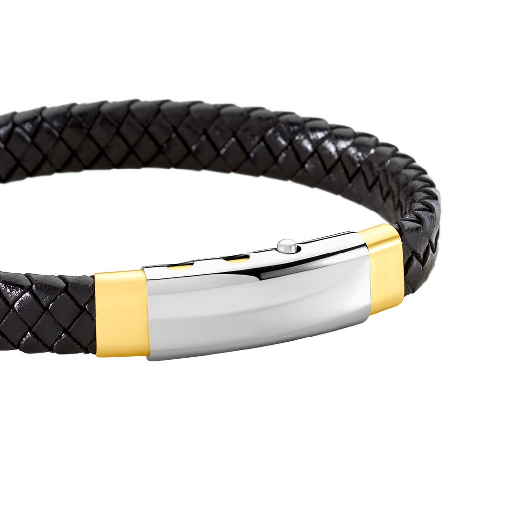 ARMIN Herren Armband Edelstahl Bicolor Gelb/Silber