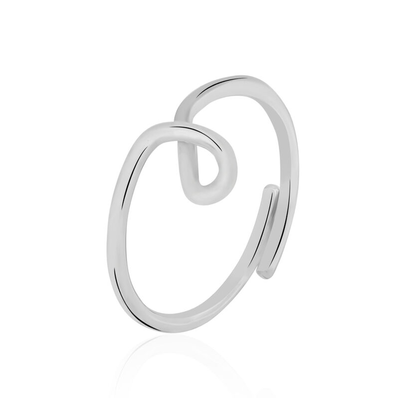 Bague Argent Rhodie Lettre E - Spannringe Damen | OROVIVO