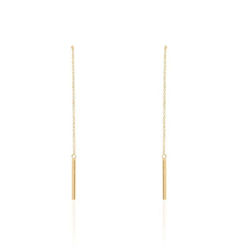 Boucles D'oreilles Plaque Or Jaune - Spannringe Damen | OROVIVO