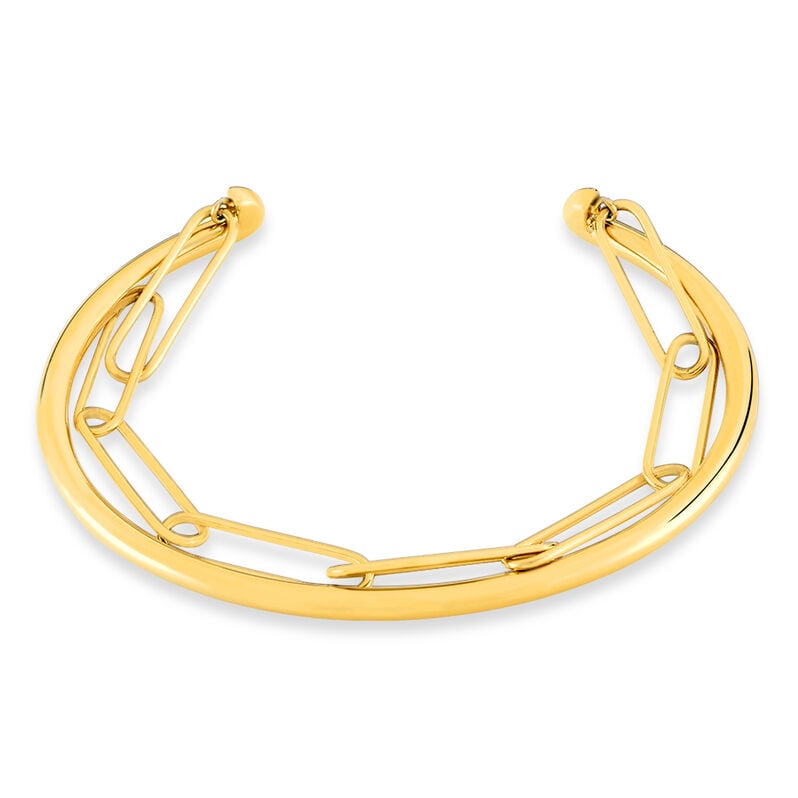 Bracelet Jonc Acier Dore Blume - Spannringe Damen | OROVIVO