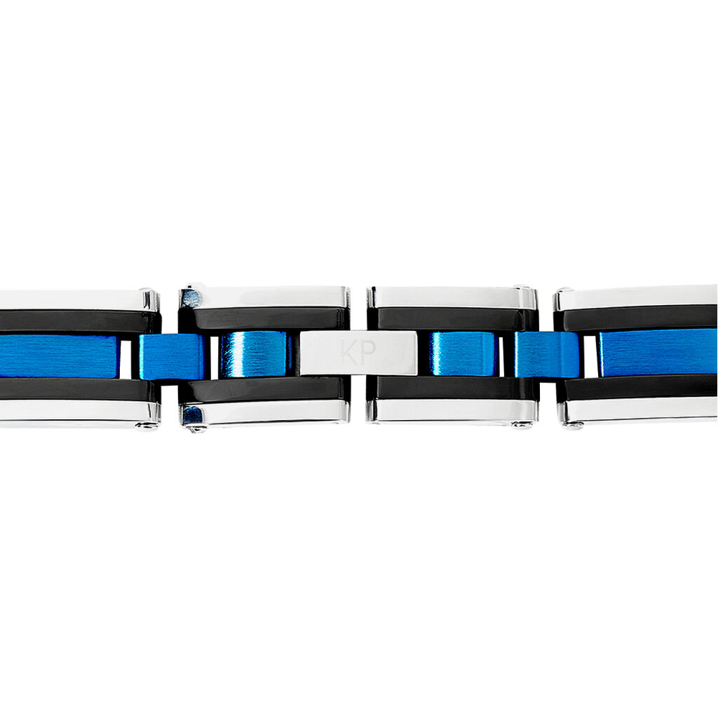 Herren Armband Edelstahl Tricolor