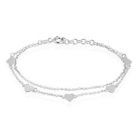 Damen Doppel Armband Silber 925 Herz - Armbänder Damen | OROVIVO