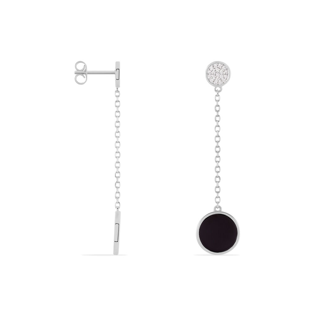 Boucles D'oreilles Argent Rhodie Adonya - Spannringe Damen | OROVIVO