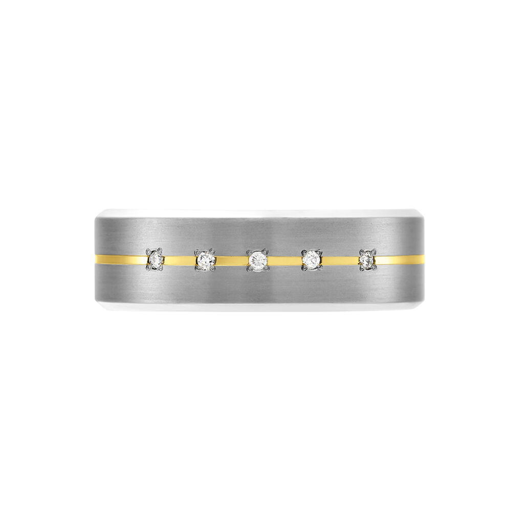 Damen Ring Titan Diamant 0,03ct Natalia  - Ringe mit Stein Damen | OROVIVO