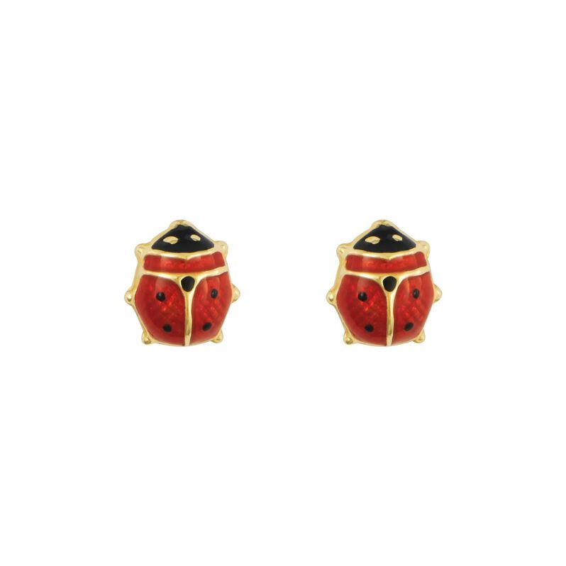 Orecchini coccinella in oro - Spannringe Kinder | OROVIVO