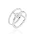 SOPHIA Damen Ring Wei&szlig;gold 375 (9 Karat) Zirkonia Wei&szlig; 0,12 ct