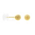 Damen Ohrstecker Gold 375 Kugel Satiniert 5mm - Ohrstecker Damen | OROVIVO