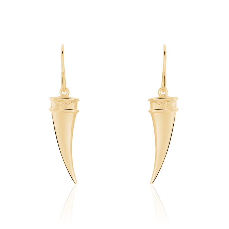 Boucles D'oreilles Plaque Or Rafia - Spannringe Damen | OROVIVO