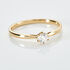 Sonate Damen Ring Gold 585 (14 Karat) Synthetischer Diamant Wei&szlig; 0,26 ct