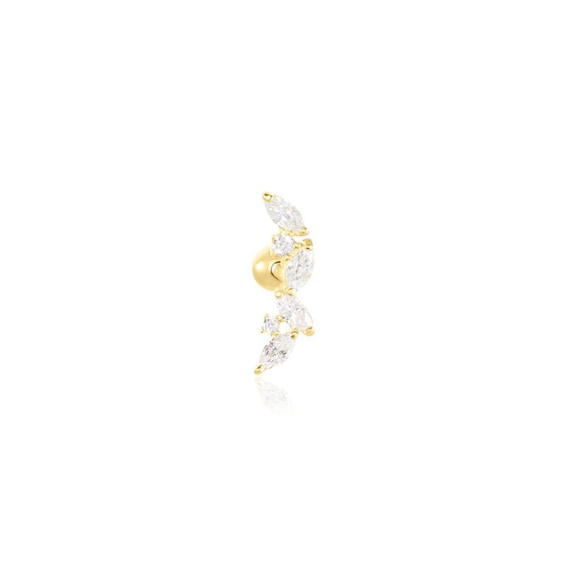 Piercing Nina Or Jaune Oxyde De Zirconium - Schmuck mit Stein Damen | OROVIVO