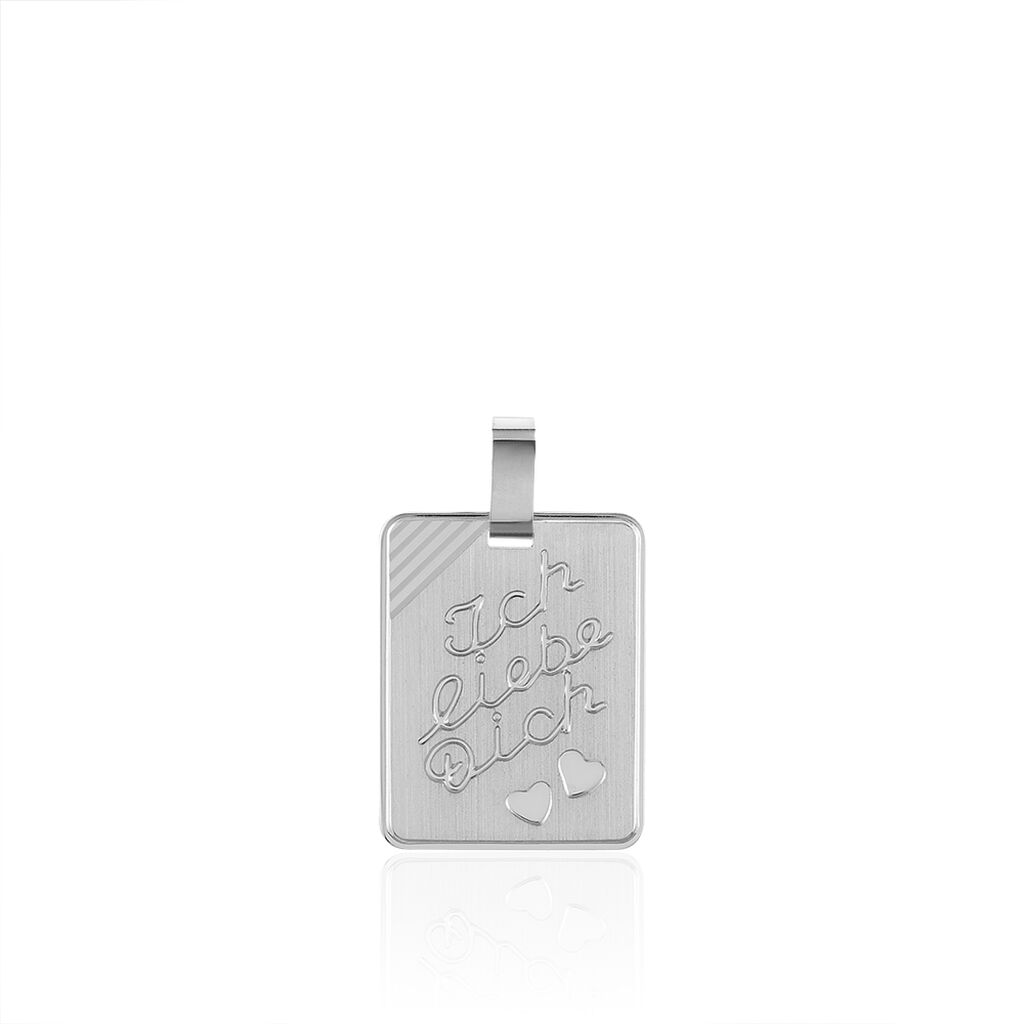 AXELIA GRAVUR 3 Damen Anhänger Silber 925 Herz - Anhänger mit Gravur Damen | OROVIVO