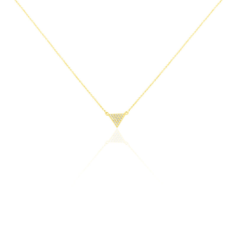 Collier Or Jaune Sadira Triangle Oxyde - Spannringe Damen | OROVIVO