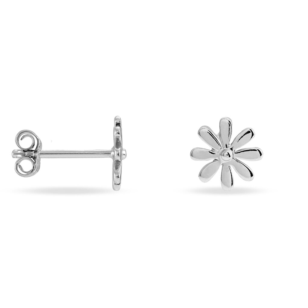 LOCMAE BLUME 3 Damen Ohrstecker Silber 925 Blume