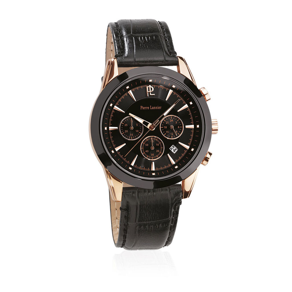 Montre Pierre Lannier Collection Chrono Noir - Spannringe Herren | OROVIVO