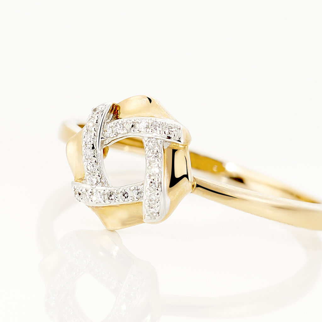 Bague Or Jaune Volcania Cercle Ajoure Di - Spannringe Damen | OROVIVO