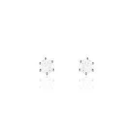 Damen Ohrstecker Weißgold 375 Zirkonia - Ohrstecker Damen | OROVIVO