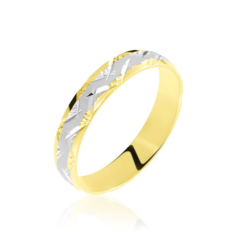 Alliance Clotilde Ruban Plat Or Bicolore - Spannringe Unisex | OROVIVO