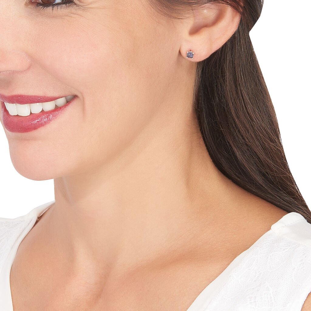 Boucles D'oreilles Or Weiss Joudy Puces - Spannringe Damen | OROVIVO