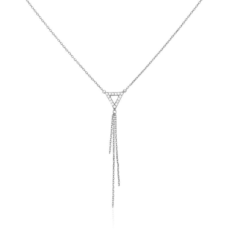 Collier Loria Argent Blanc Oxyde De Zirconium - Spannringe Damen | OROVIVO