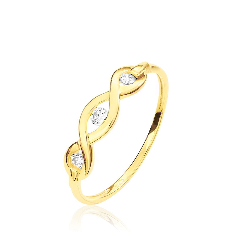 Bague Delfina Or Jaune Diamant - Spannringe Damen | OROVIVO