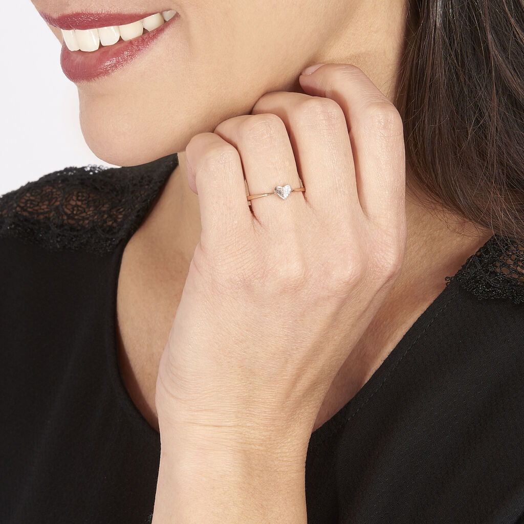 Bague Emilia Or Rose Diamant - Spannringe Damen | OROVIVO