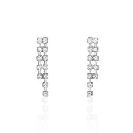 Damen Ohrstecker Lang Weißgold 750 Diamant 0,408ct - Ohrstecker lang Damen | OROVIVO