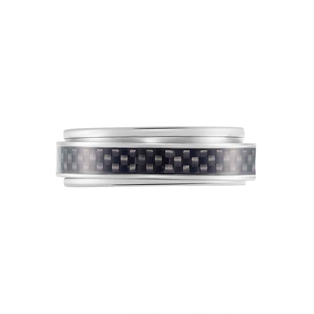Herrenring Edelstahl Karbon Schwarz - Ringe Herren | OROVIVO