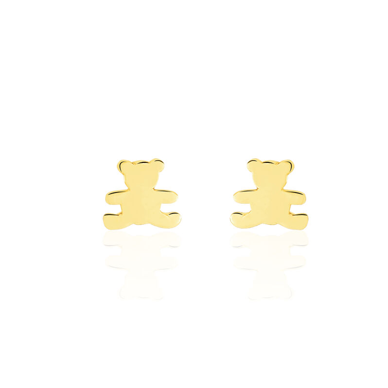 Boucles D'oreilles Or Jaune Calina Ours - Spannringe Kinder | OROVIVO