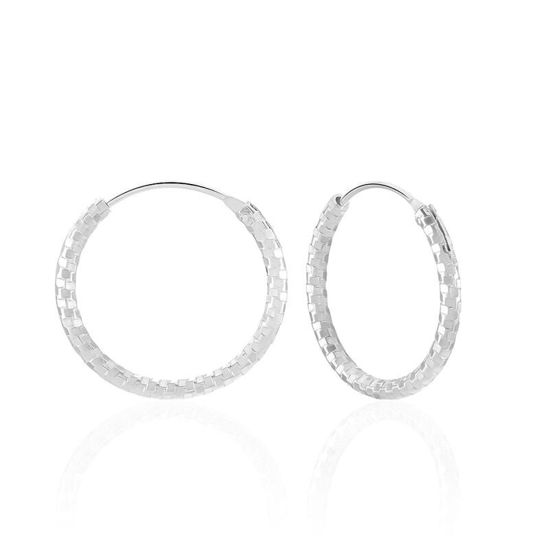 AGATHE DIAM. 2 Damen Creolen Silber 925 - Creolen Damen | OROVIVO