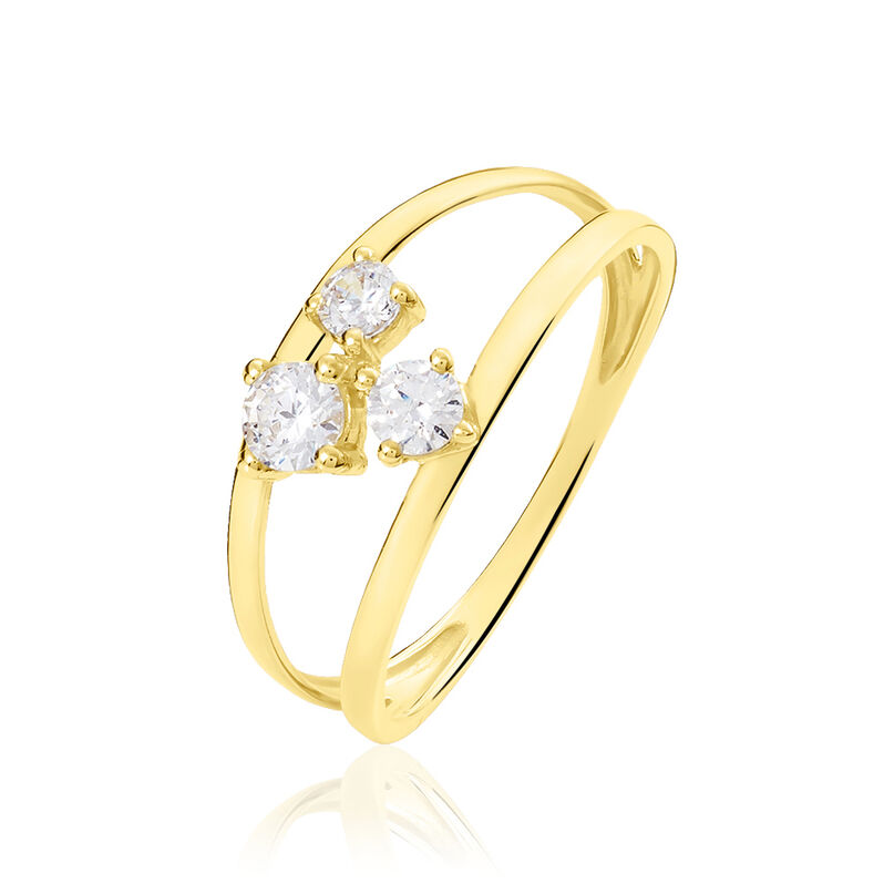 Bague Emmie Or Jaune Oxyde De Zirconium - Spannringe Damen | OROVIVO