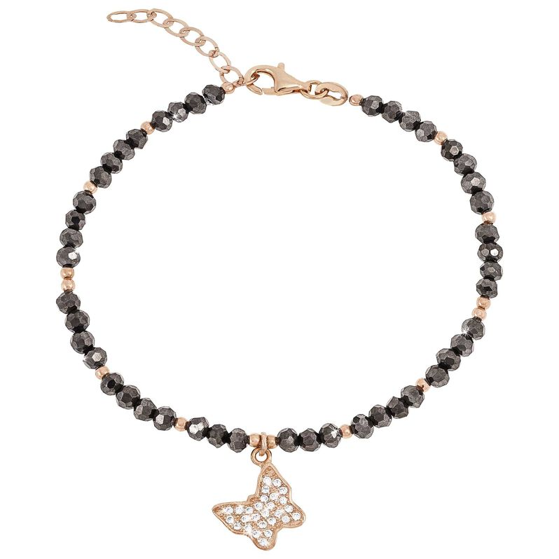 Bracciale farfalla in argento zirconi e cristalli - Spannringe Damen | OROVIVO