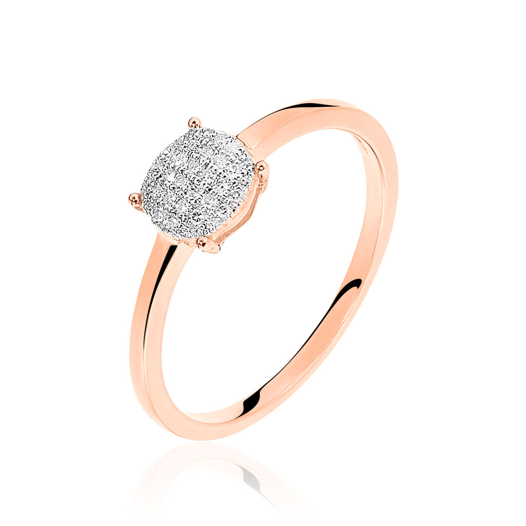 Bague Princesse Or Rose Diamant - Spannringe Damen | OROVIVO