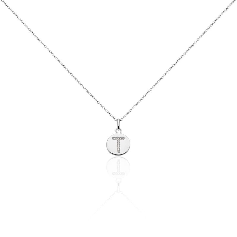 Collier Argent Rhodié Eugenien Oxydes De Zirconium - Spannringe Damen | OROVIVO