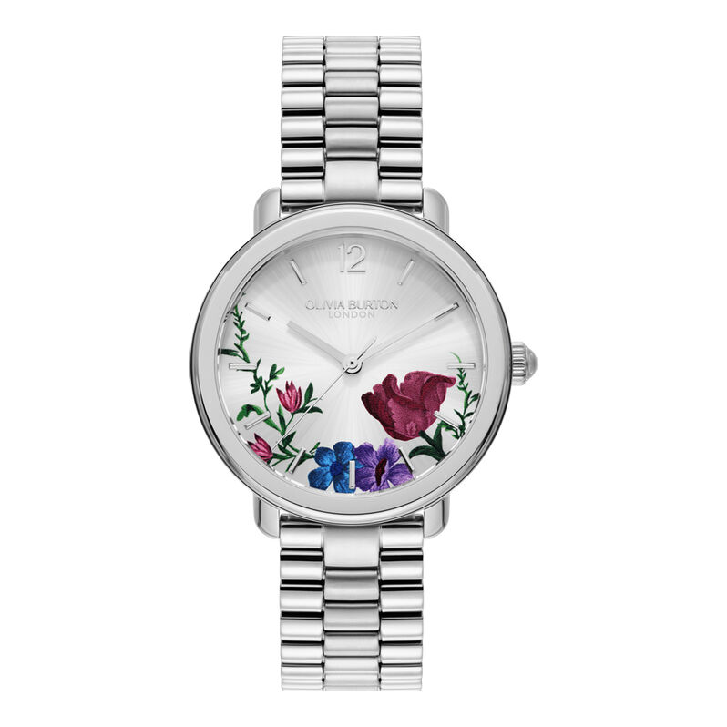 Montre Olivia Burton Vintage Floral Argenté - Spannringe Damen | OROVIVO